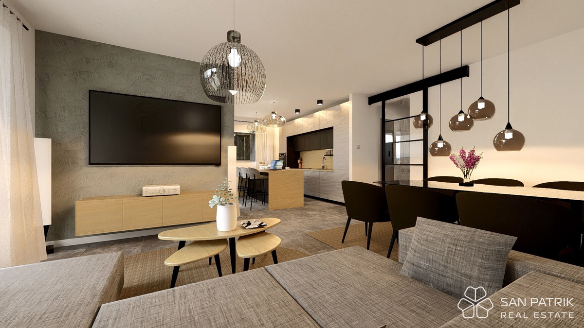 Un nuovo livello di comfort sull'isola di Krk – moderna nuova costruzione a Vrbnik