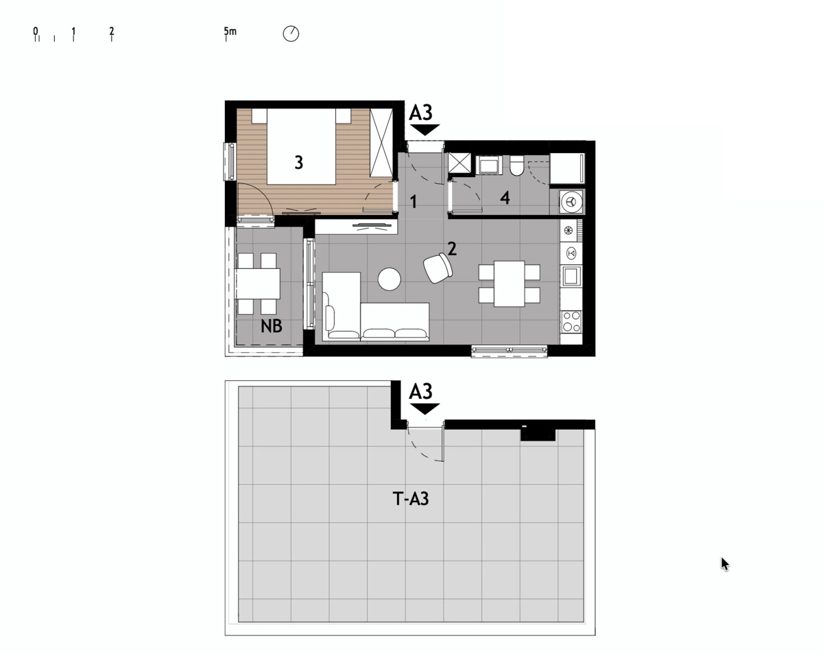 Nuova costruzione con vista mare, a 250 m dalla spiaggia, Podstrana