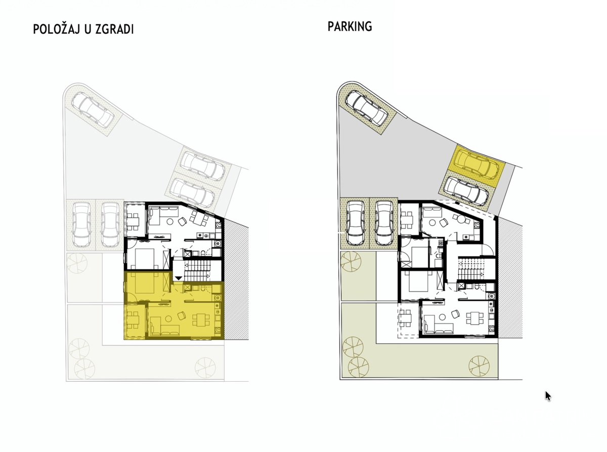 Nuova costruzione con vista mare, a 250 m dalla spiaggia, Podstrana