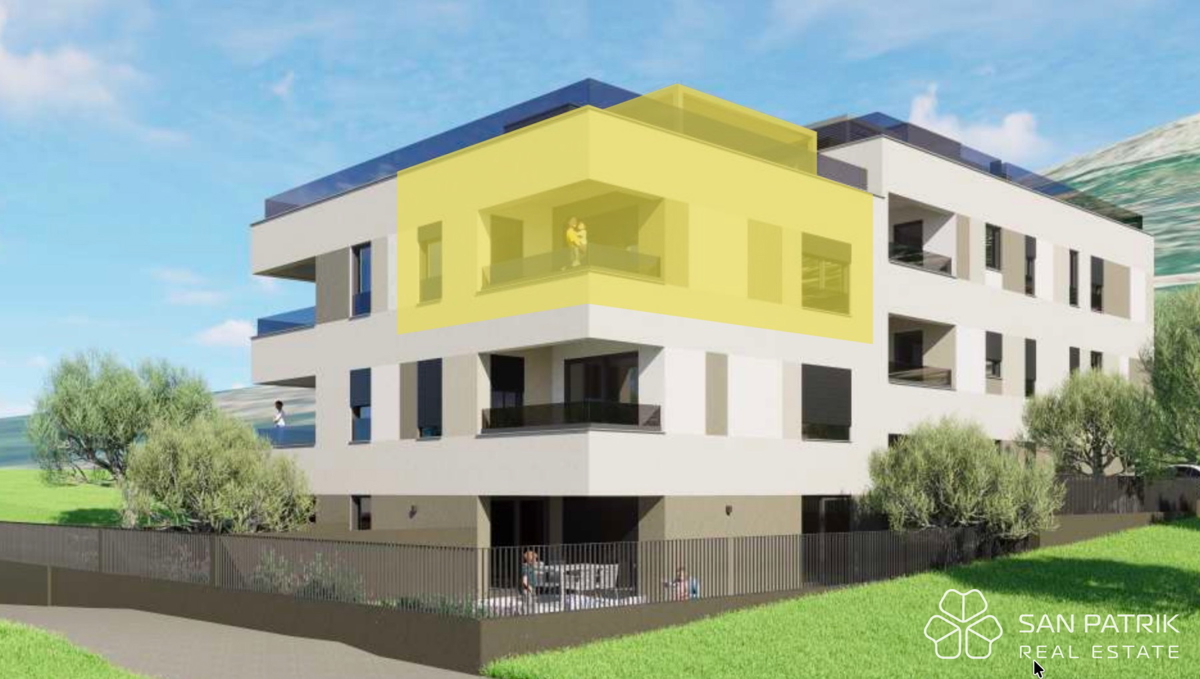 Nuova costruzione con vista mare, a 250 m dalla spiaggia, Podstrana