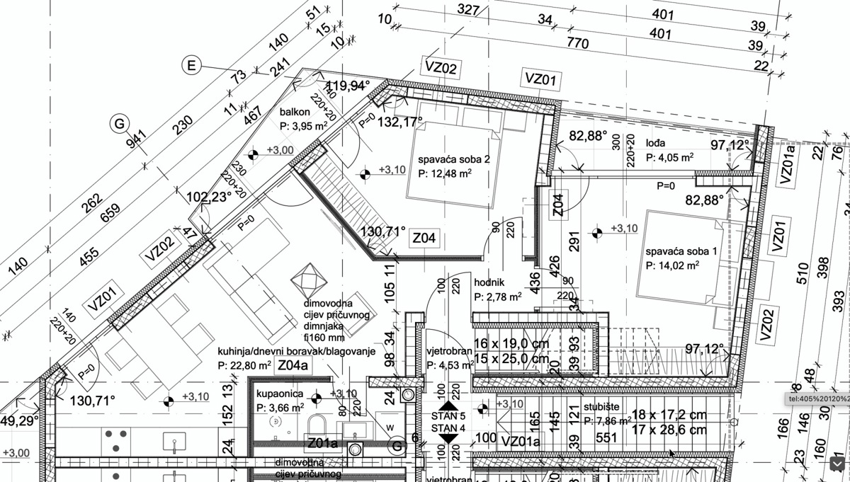 Appartamento (80 m2) vicino a Poreč con terrazza sul tetto, ambiente tranquillo, nuova costruzione