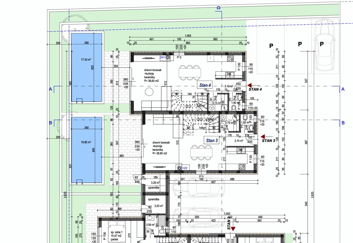 Casa moderna con piscina a Poreč, posizione tranquilla