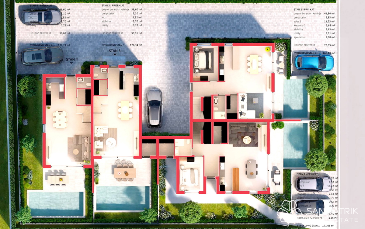 Casa moderna con piscina a Poreč, posizione tranquilla