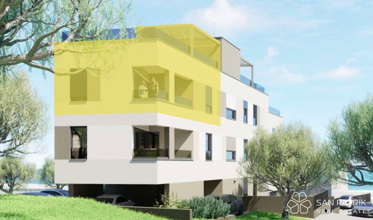 Nuova costruzione con vista mare, a 250 m dalla spiaggia, Podstrana