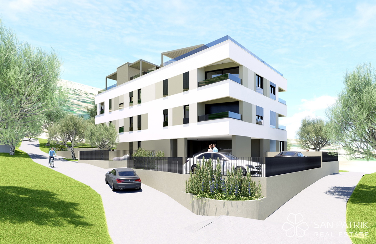 Nuova costruzione con vista mare, a 250 m dalla spiaggia, Podstrana