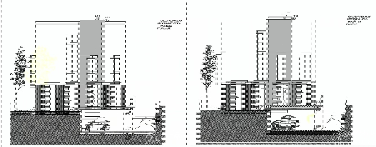 Isola di Krk, Città di Krk - Terreno edificabile con progetto