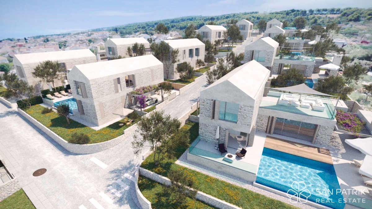 Ville esclusive con piscina: Complesso residenziale di lusso a Brač