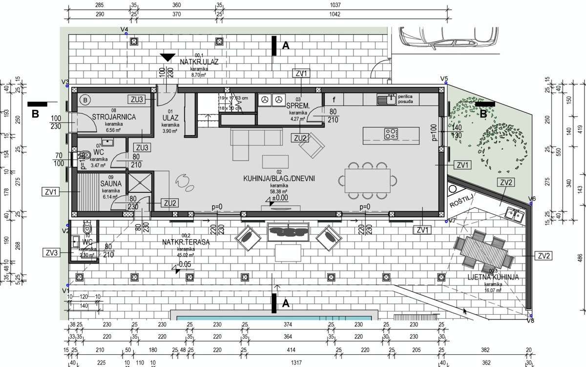 Casa moderna con piscina in ambiente naturale nel centro dell'Istria