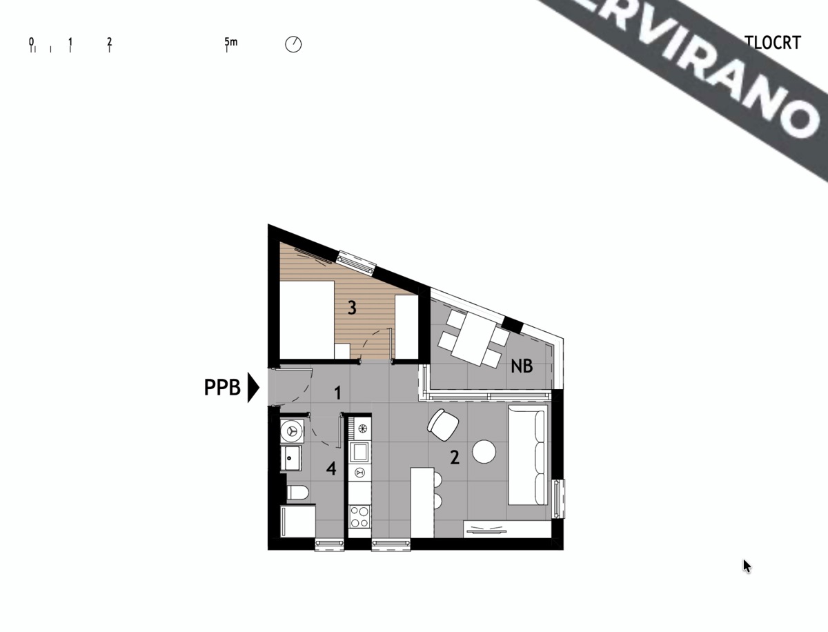 Nuova costruzione con vista mare, a 250 m dalla spiaggia, Podstrana