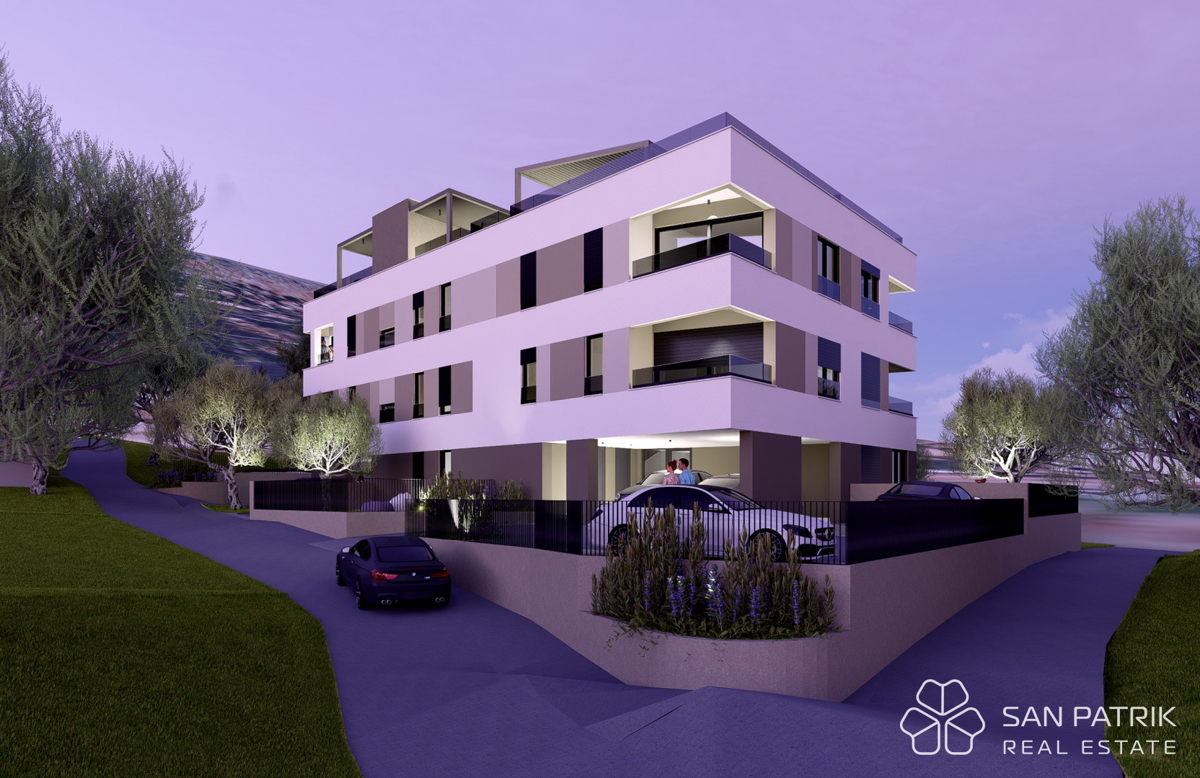 Nuova costruzione con vista mare, a 250 m dalla spiaggia, Podstrana