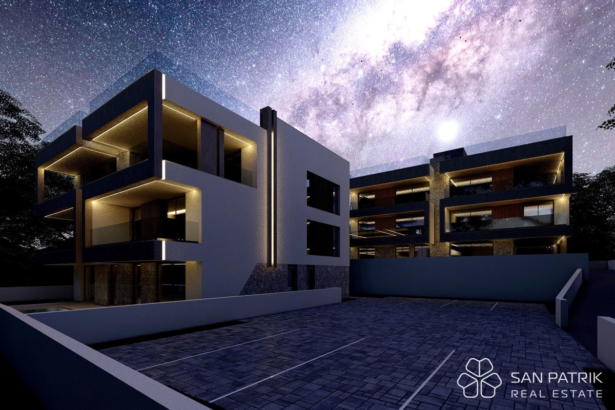 Appartamento moderno (156m2), a 250m dal mare con piscina a Kožino