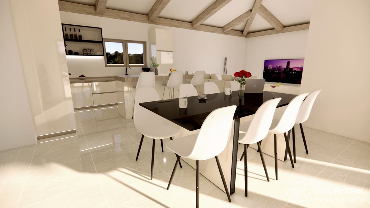 Moderna casa a piano terra (130 m2) in una posizione tranquilla vicino a Labin