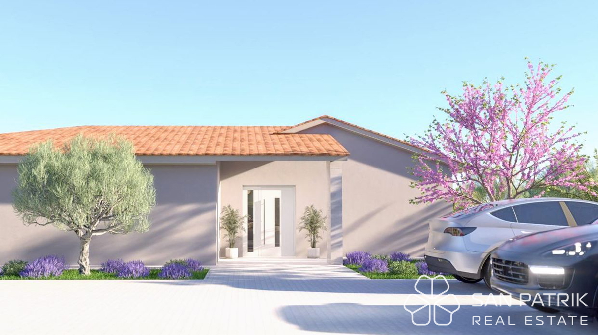 Moderna casa a piano terra (130 m2) in una posizione tranquilla vicino a Labin