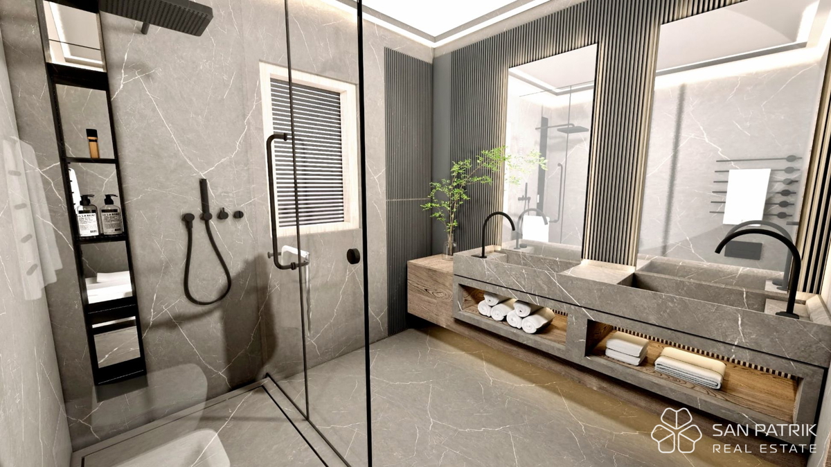 Moderna casa a piano terra (130 m2) in una posizione tranquilla vicino a Labin