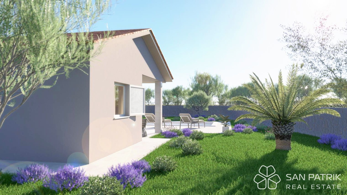 Moderna casa a piano terra (130 m2) in una posizione tranquilla vicino a Labin