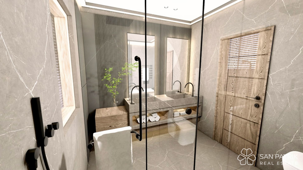 Moderna casa a piano terra (130 m2) in una posizione tranquilla vicino a Labin