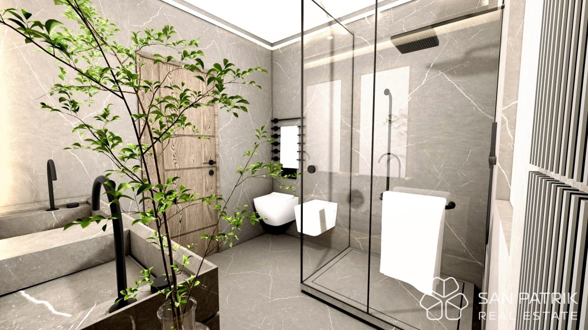 Moderna casa a piano terra (130 m2) in una posizione tranquilla vicino a Labin