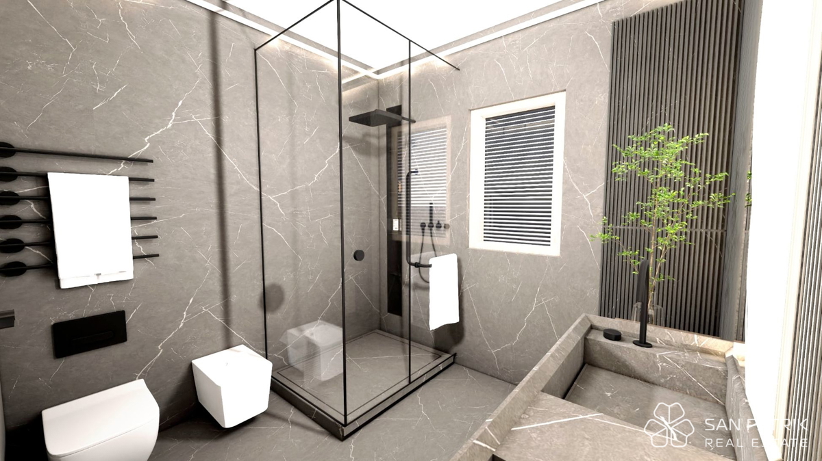 Moderna casa a piano terra (130 m2) in una posizione tranquilla vicino a Labin