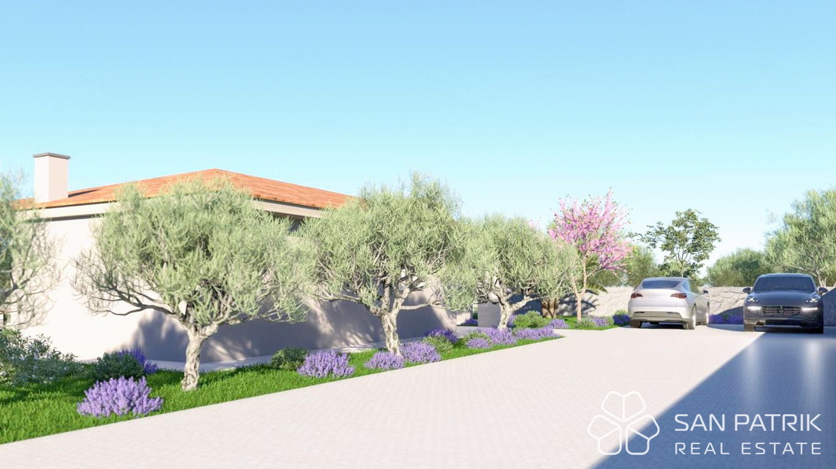 Moderna casa a piano terra (130 m2) in una posizione tranquilla vicino a Labin