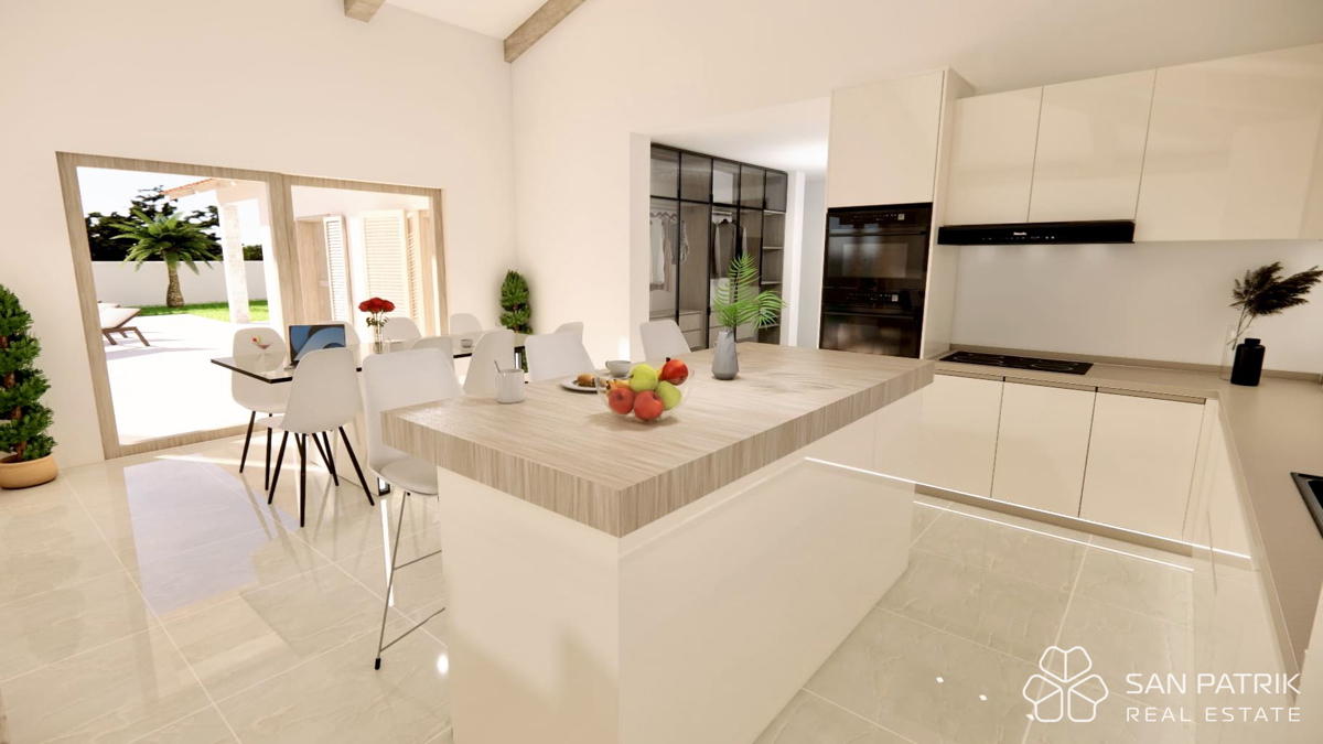 Moderna casa a piano terra (130 m2) in una posizione tranquilla vicino a Labin