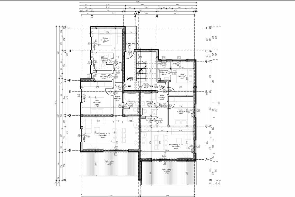 Novalja - appartamento moderno in quartiere tranquillo, a 450 m dal mare