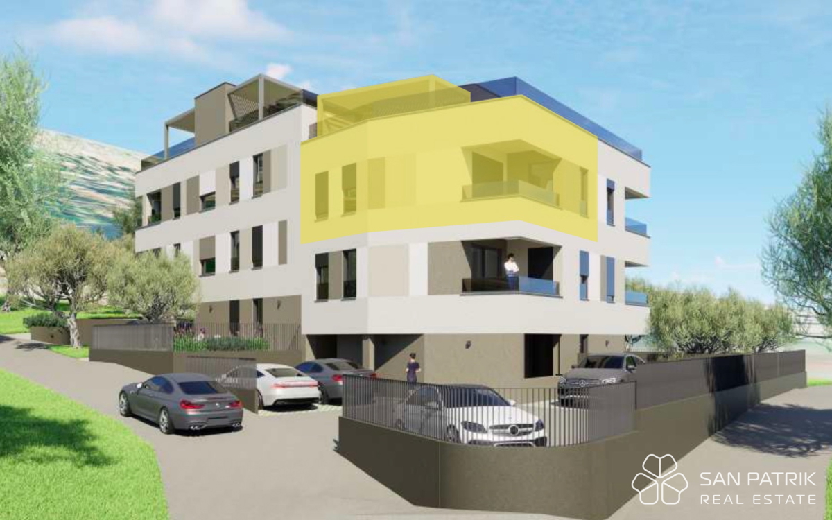 Nuova costruzione con vista mare, a 250 m dalla spiaggia, Podstrana