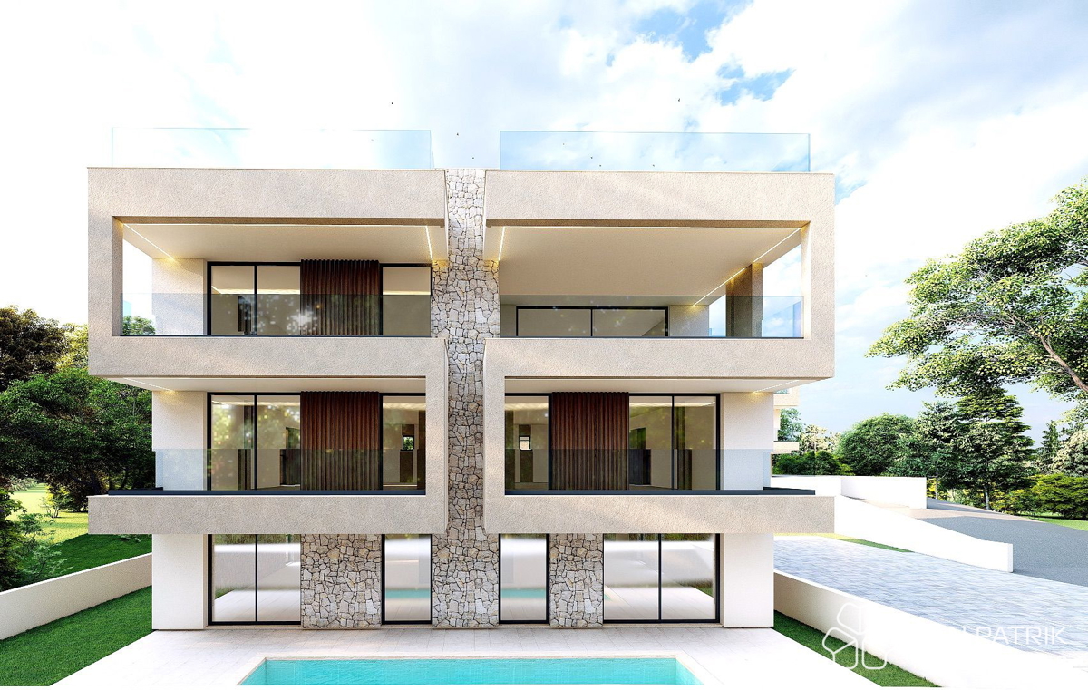 Kožino - Zadar: attico moderno (207m2), 250m dal mare, piscina