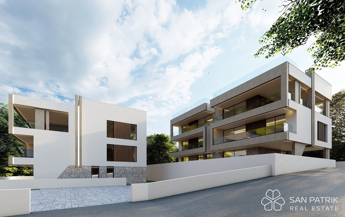 Kožino - Zadar: attico moderno (207m2), 250m dal mare, piscina