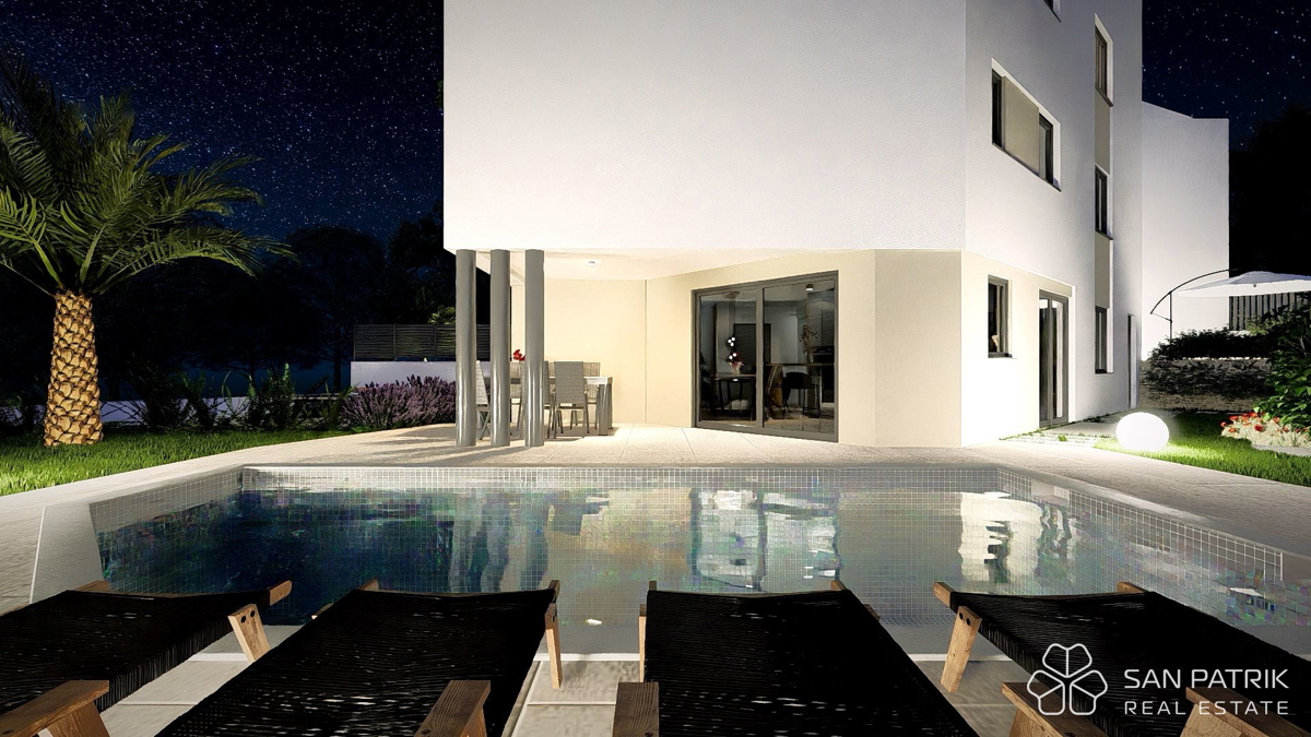 Elegante appartamento con piscina e vista mare – Vrbnik, isola di Krk