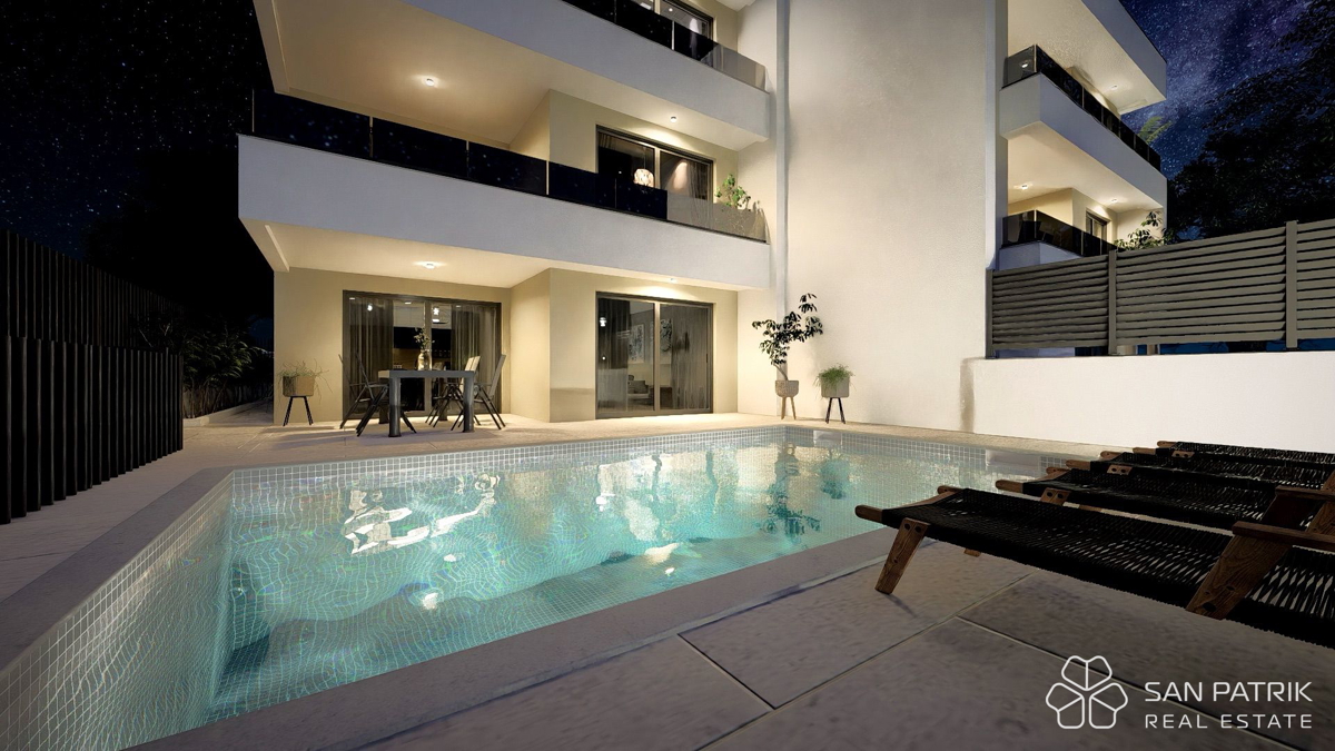 Elegante appartamento con piscina e vista mare – Vrbnik, isola di Krk