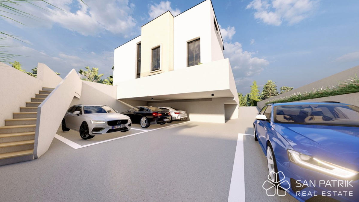 Isola di Krk, Città di Krk - Terreno edificabile con progetto