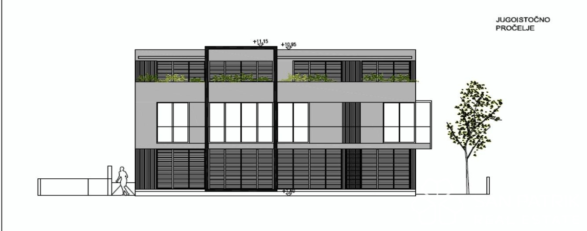Isola di Krk, Città di Krk - Terreno edificabile con progetto