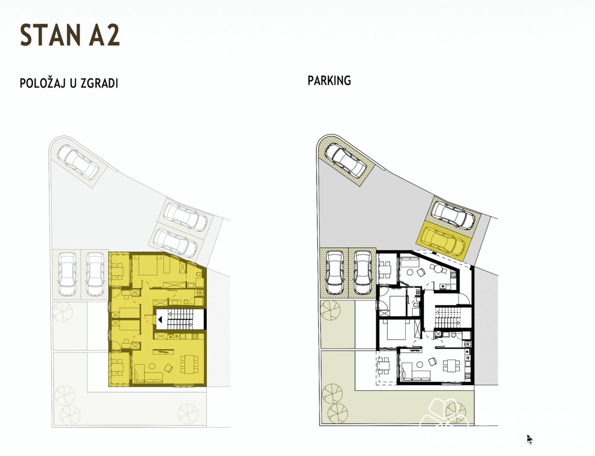 Nuova costruzione con vista mare, a 250 m dalla spiaggia, Podstrana