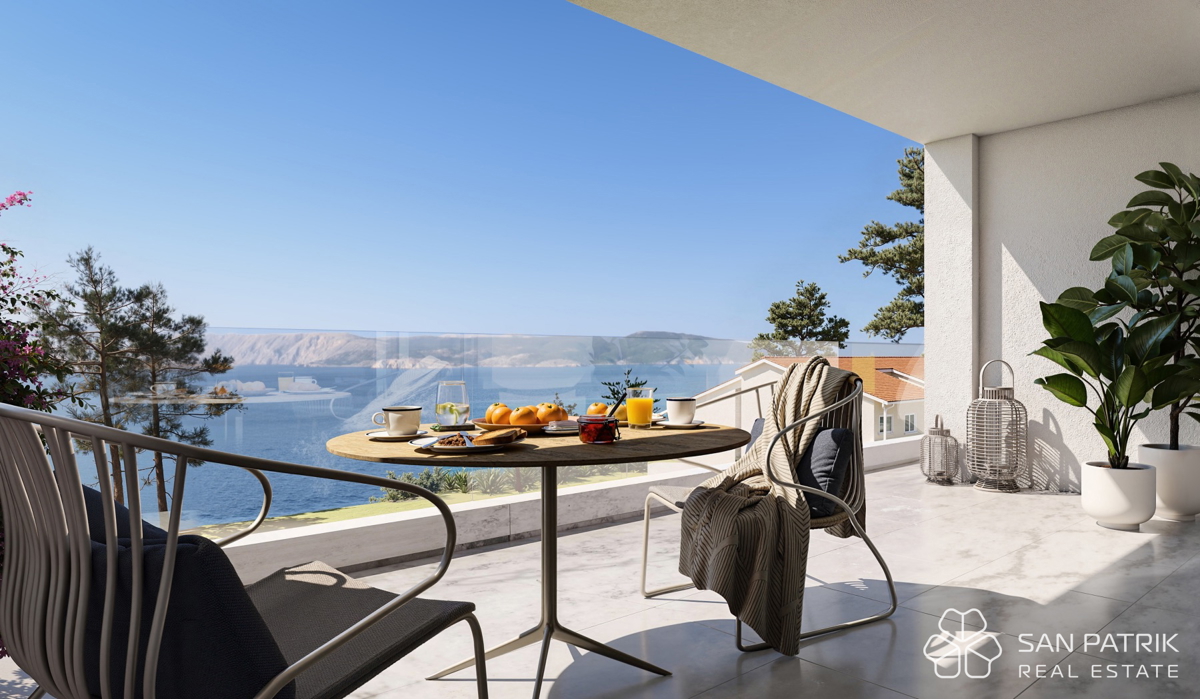 Appartamento a 20 m dal mare, 2 camere da letto | Vinodol Seafront Collection