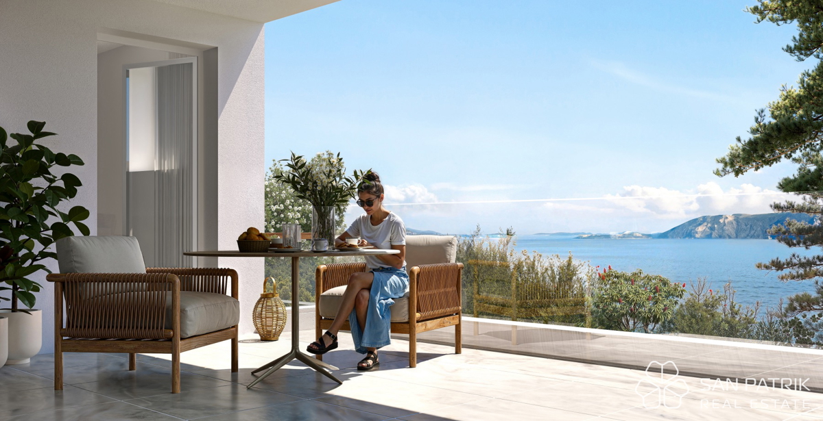 Appartamento a 20 m dal mare, 2 camere da letto | Vinodol Seafront Collection