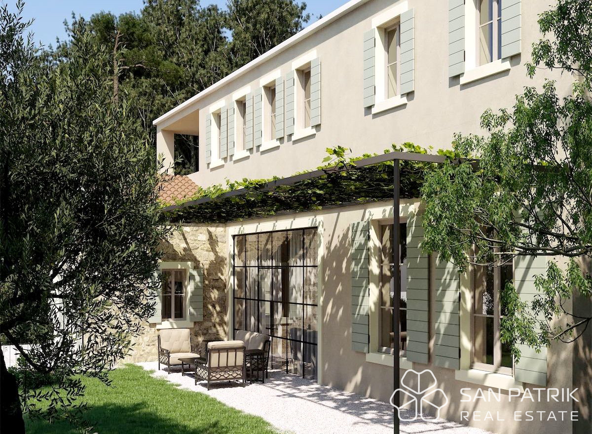 Villa di lusso in pietra (270 m2) nel cuore dell'Istria, vista mare e piscina