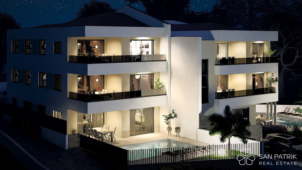 Attico moderno a Vrbnik sull'isola di Krk – vista panoramica sul mare