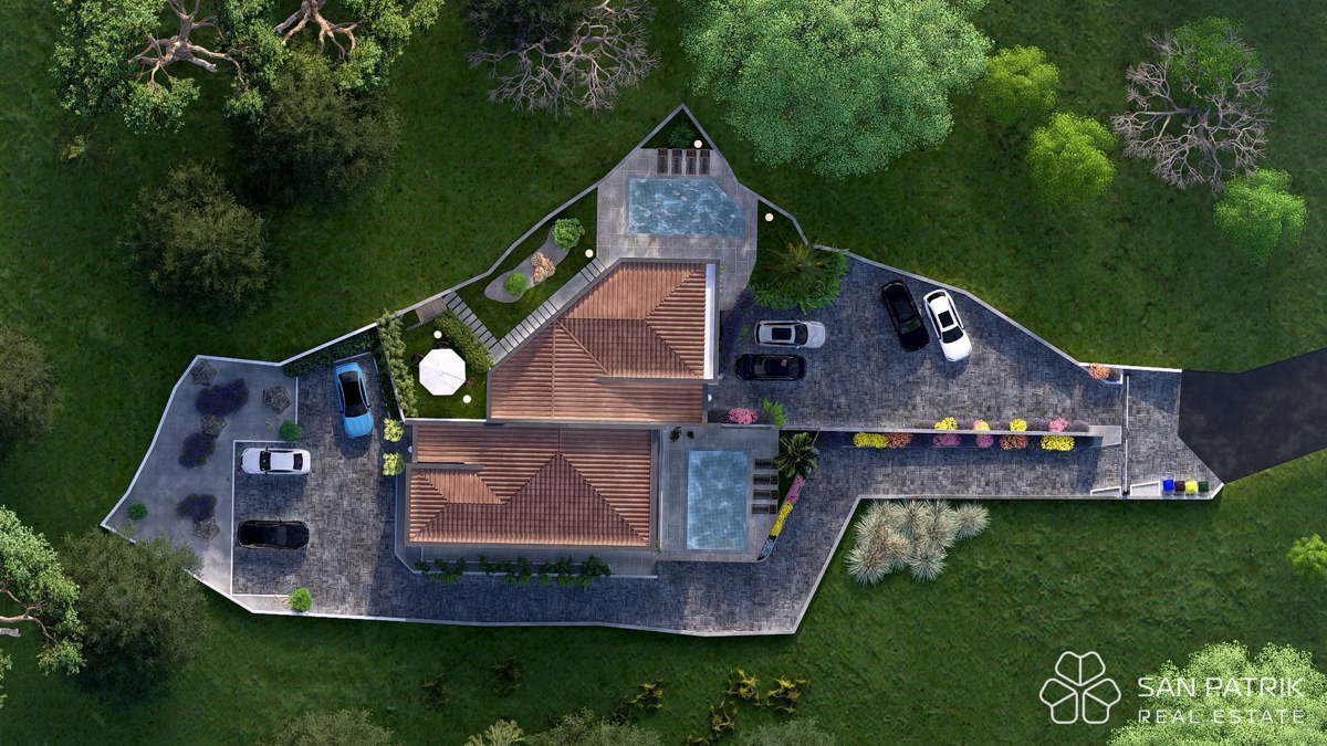 Attico moderno a Vrbnik sull'isola di Krk – vista panoramica sul mare