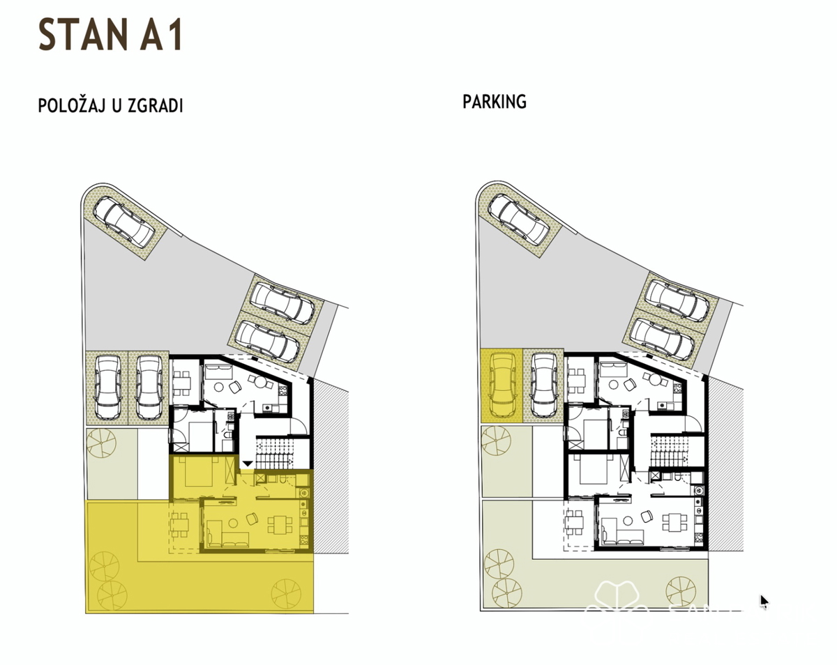 Nuova costruzione con vista mare, a 250 m dalla spiaggia, Podstrana