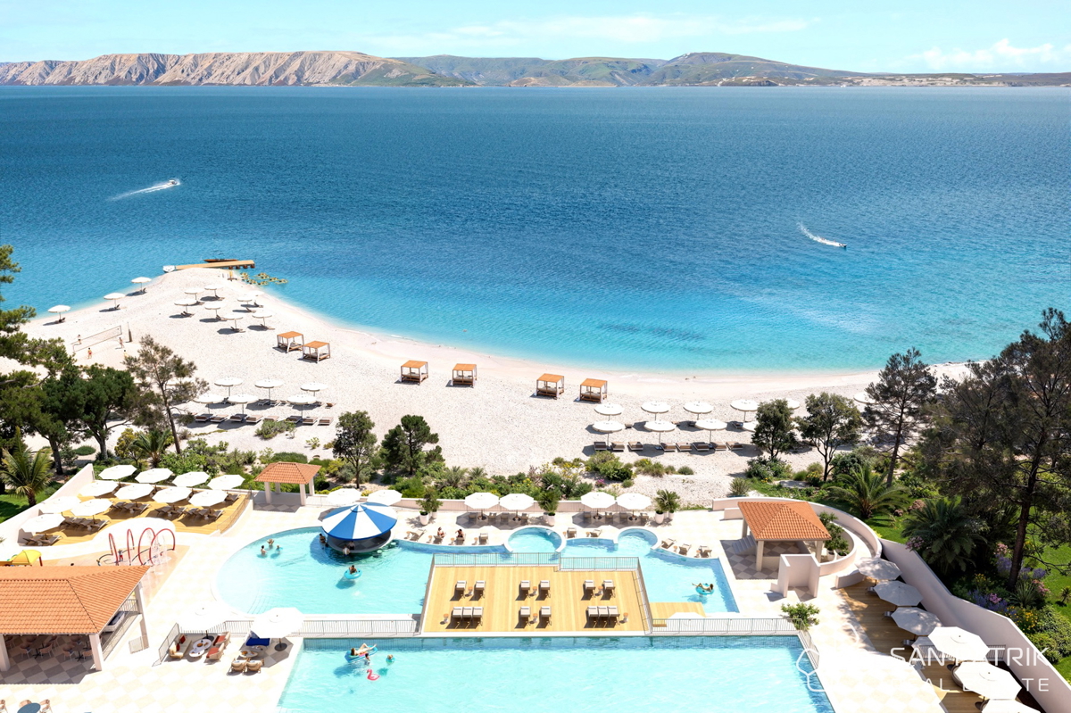 Appartamento prima fila sul mare, 1 camera da letto | Vinodol Seafront Collection