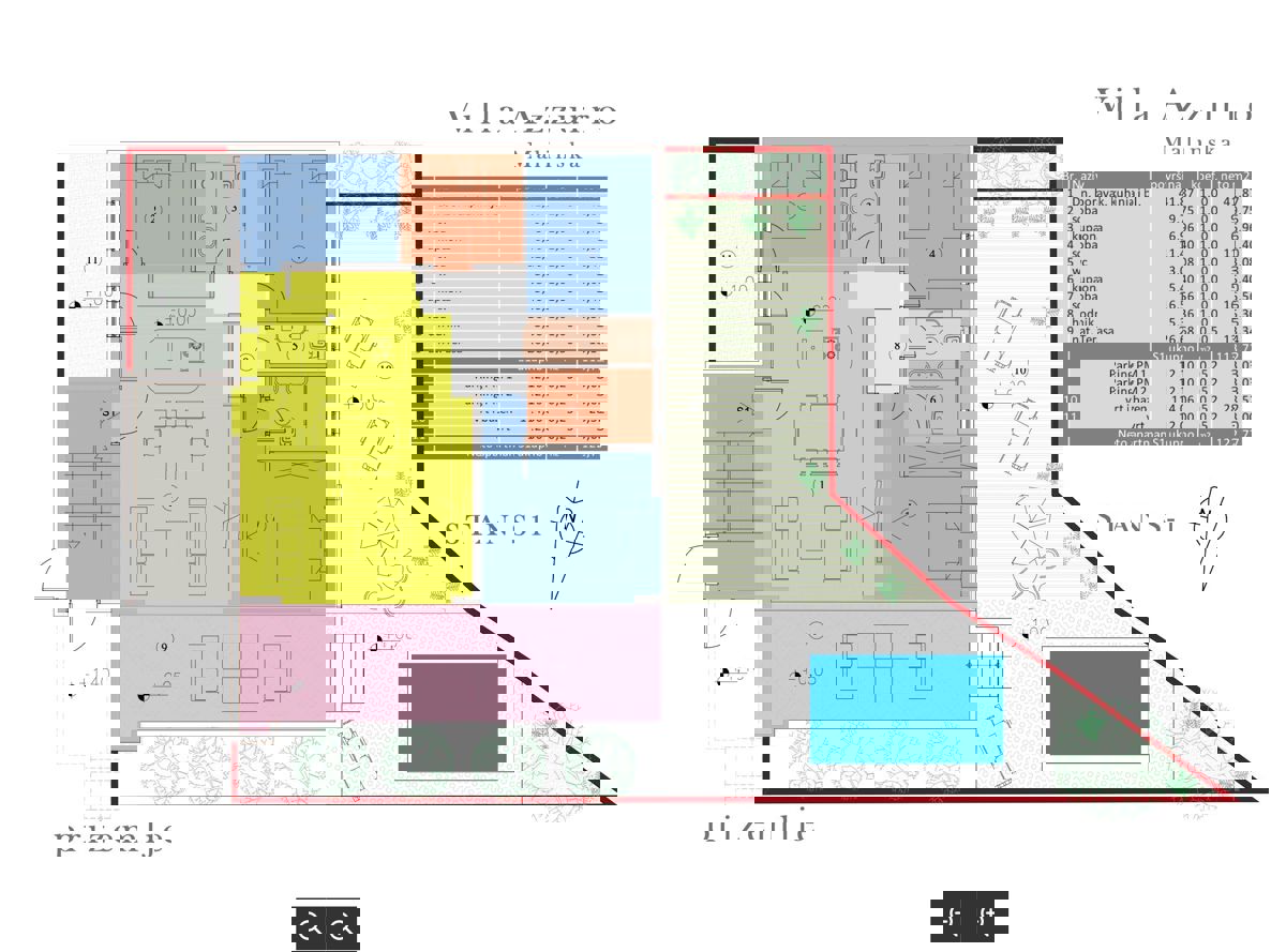 Appartamento moderno (122 m2) con giardino e piscina a Krk