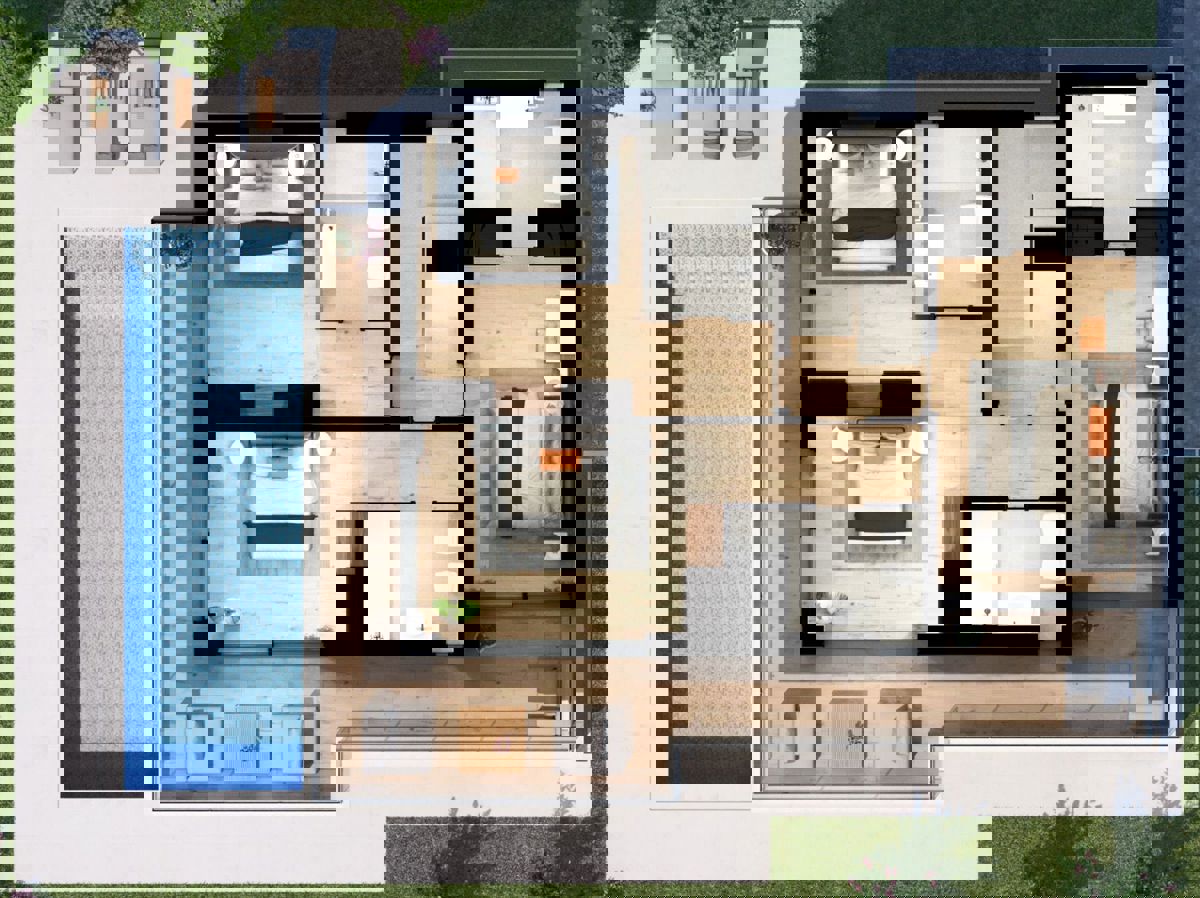 Villa moderna: tranquillo rifugio mediterraneo vicino a Poreč