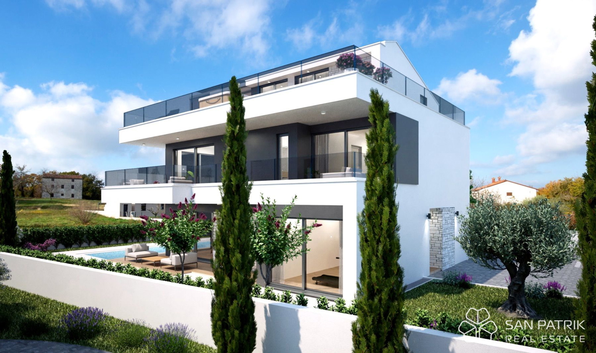 Villa moderna: tranquillo rifugio mediterraneo vicino a Poreč