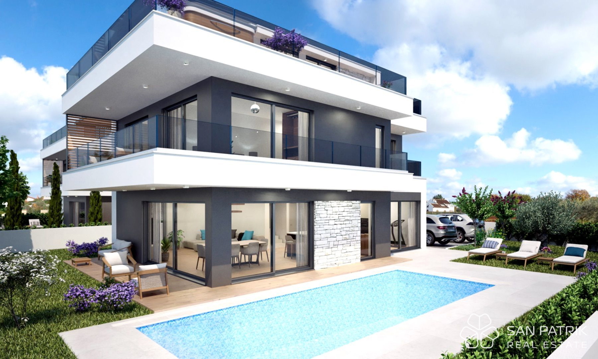 Villa moderna: tranquillo rifugio mediterraneo vicino a Poreč