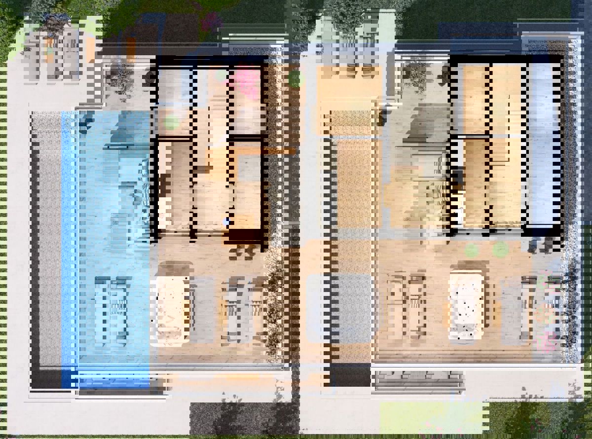 Villa moderna: tranquillo rifugio mediterraneo vicino a Poreč