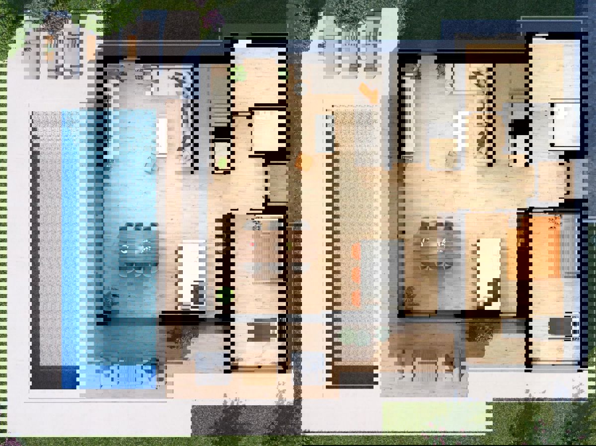 Villa moderna: tranquillo rifugio mediterraneo vicino a Poreč