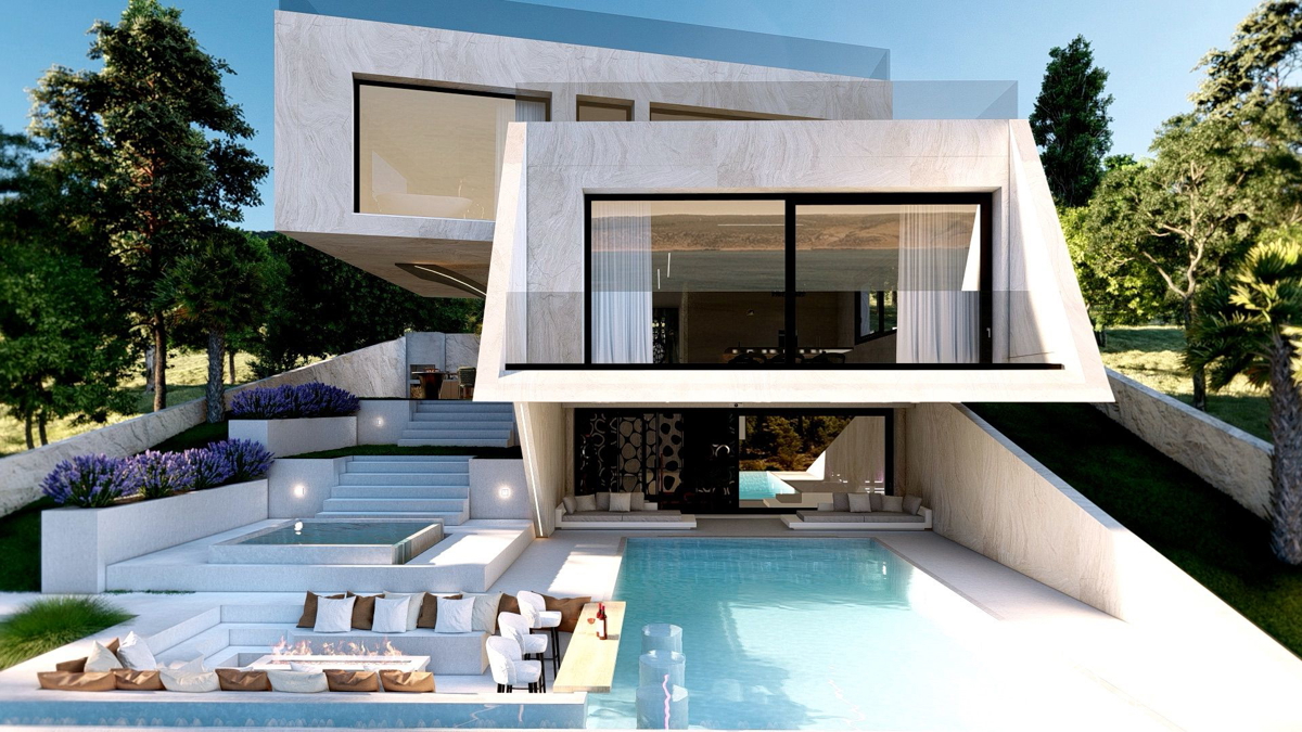 VILLA DI LUSSO PAKLENICA – VISTA PANORAMICA SUL MARE E SUL VELEBIT