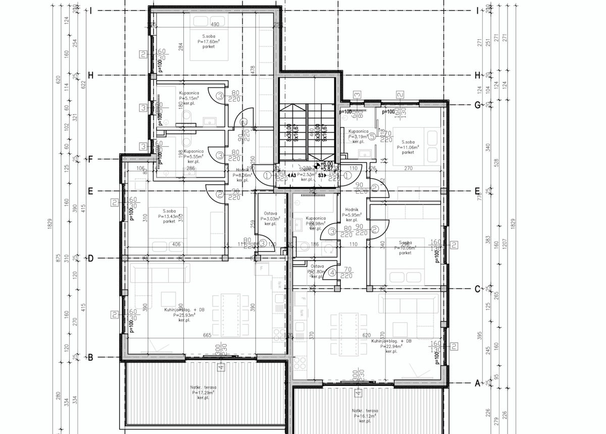 Novalja - appartamento moderno in quartiere tranquillo, a 450 m dal mare