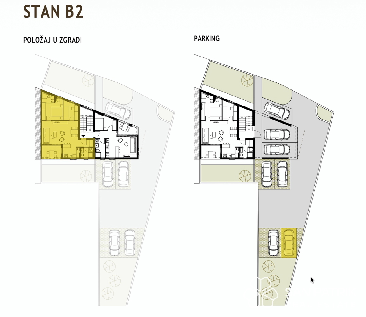 Nuova costruzione con vista mare, a 250 m dalla spiaggia, Podstrana