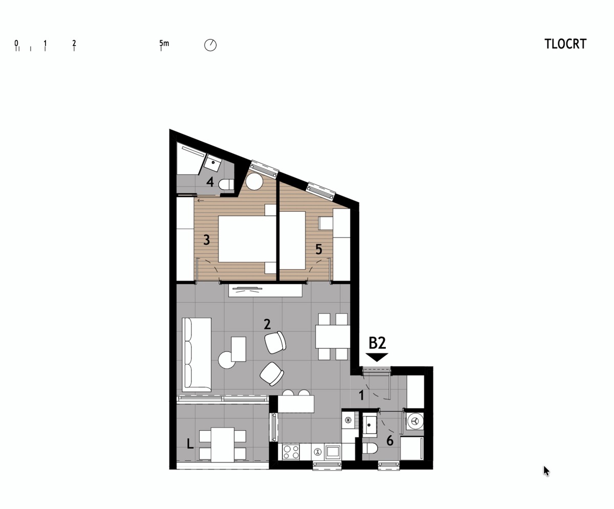 Nuova costruzione con vista mare, a 250 m dalla spiaggia, Podstrana